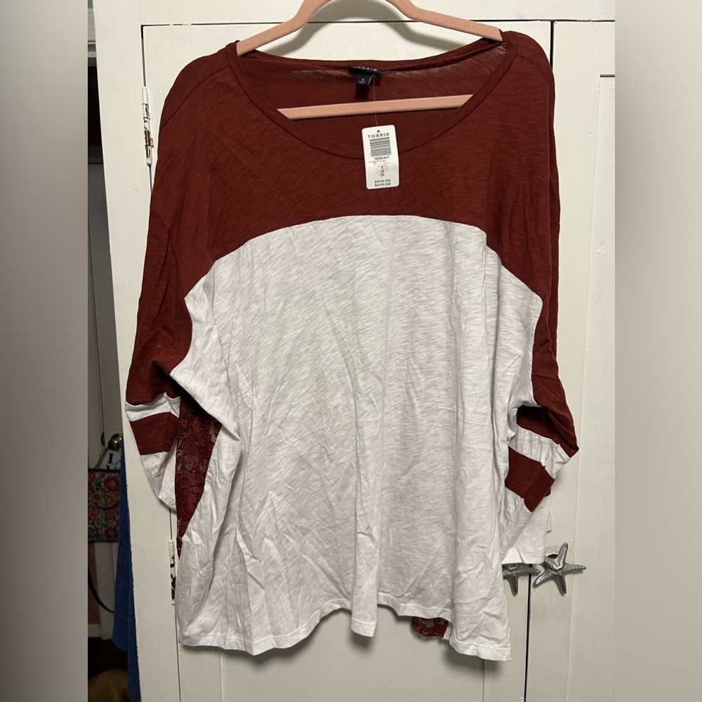 TORRID NWT BASEBALL TYPE JERSEY